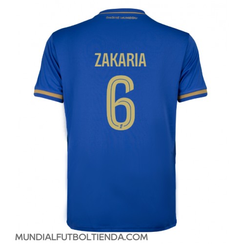 Camiseta AS Monaco Denis Zakaria #6 Segunda Equipación Replica 2025-26 mangas cortas